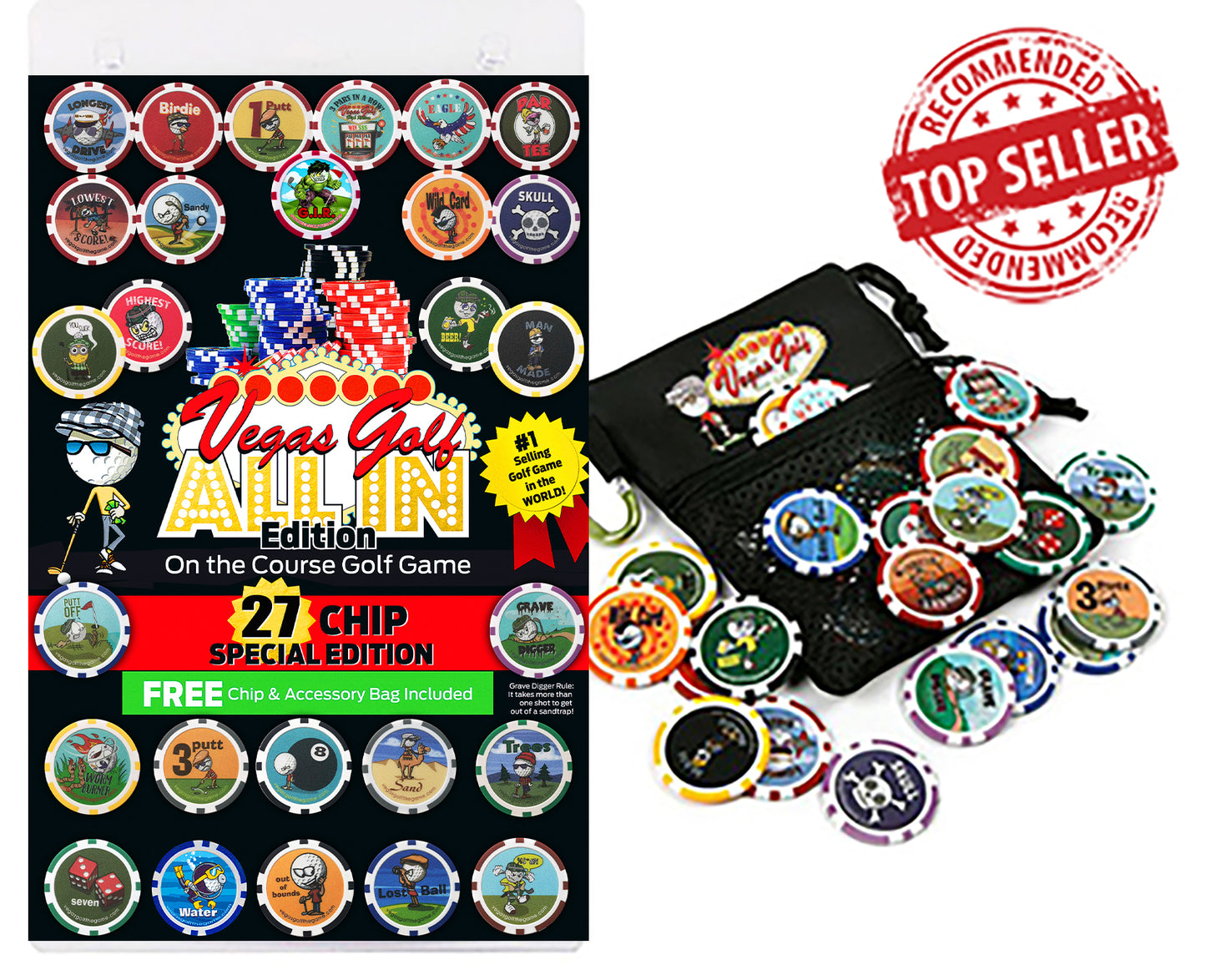 All-in Bonus Pack On The Course Golf Gambling Game