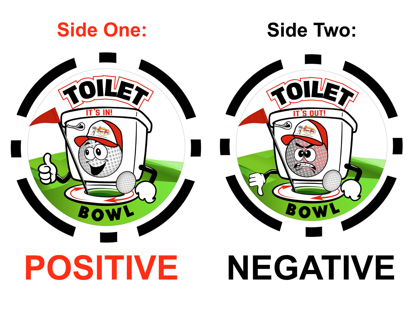 NEW! Toilet Bowl Golf Chip