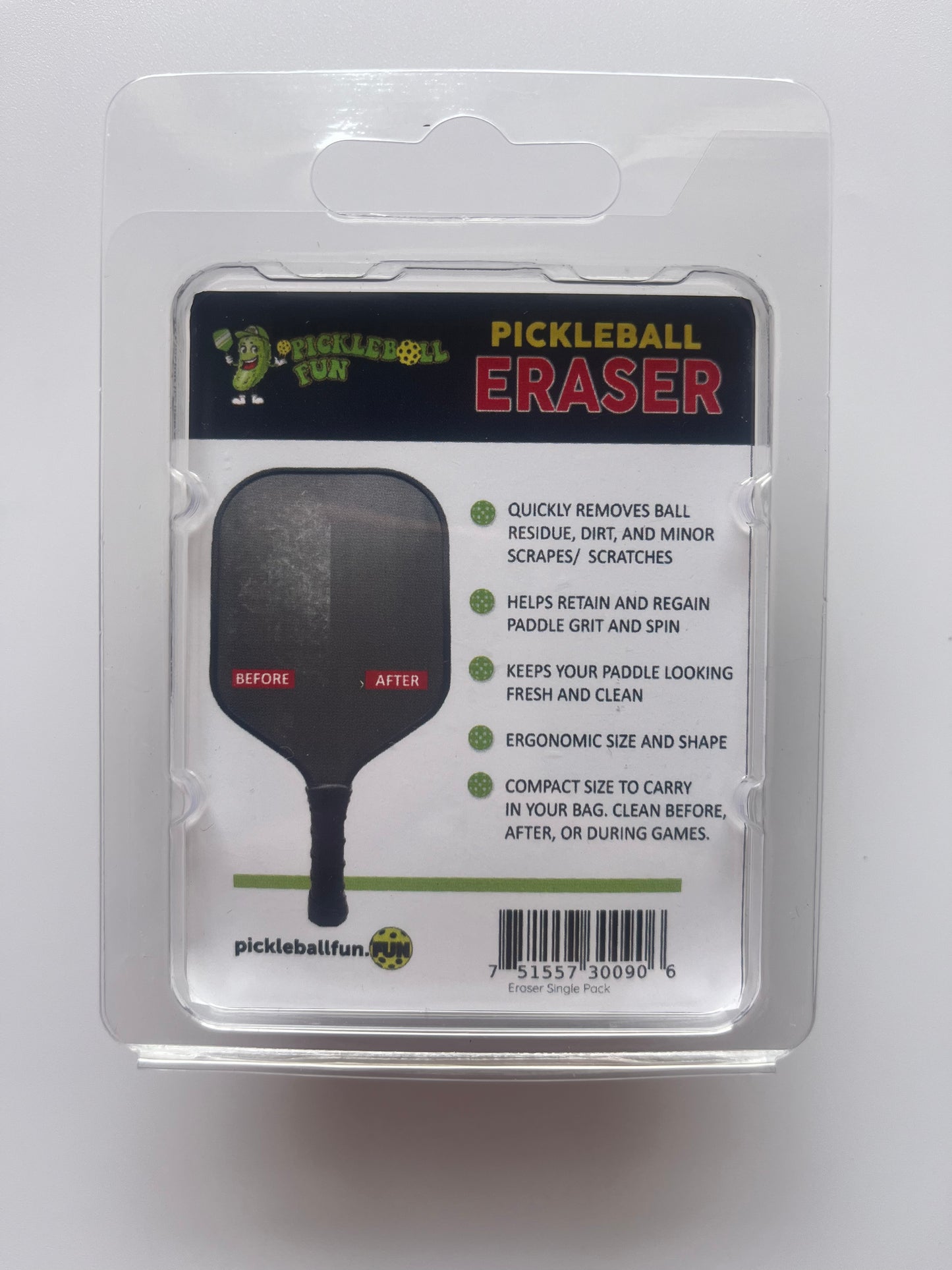Pickleball Eraser Paddle Cleaner-Single Pack Buy 1 Get One FREE