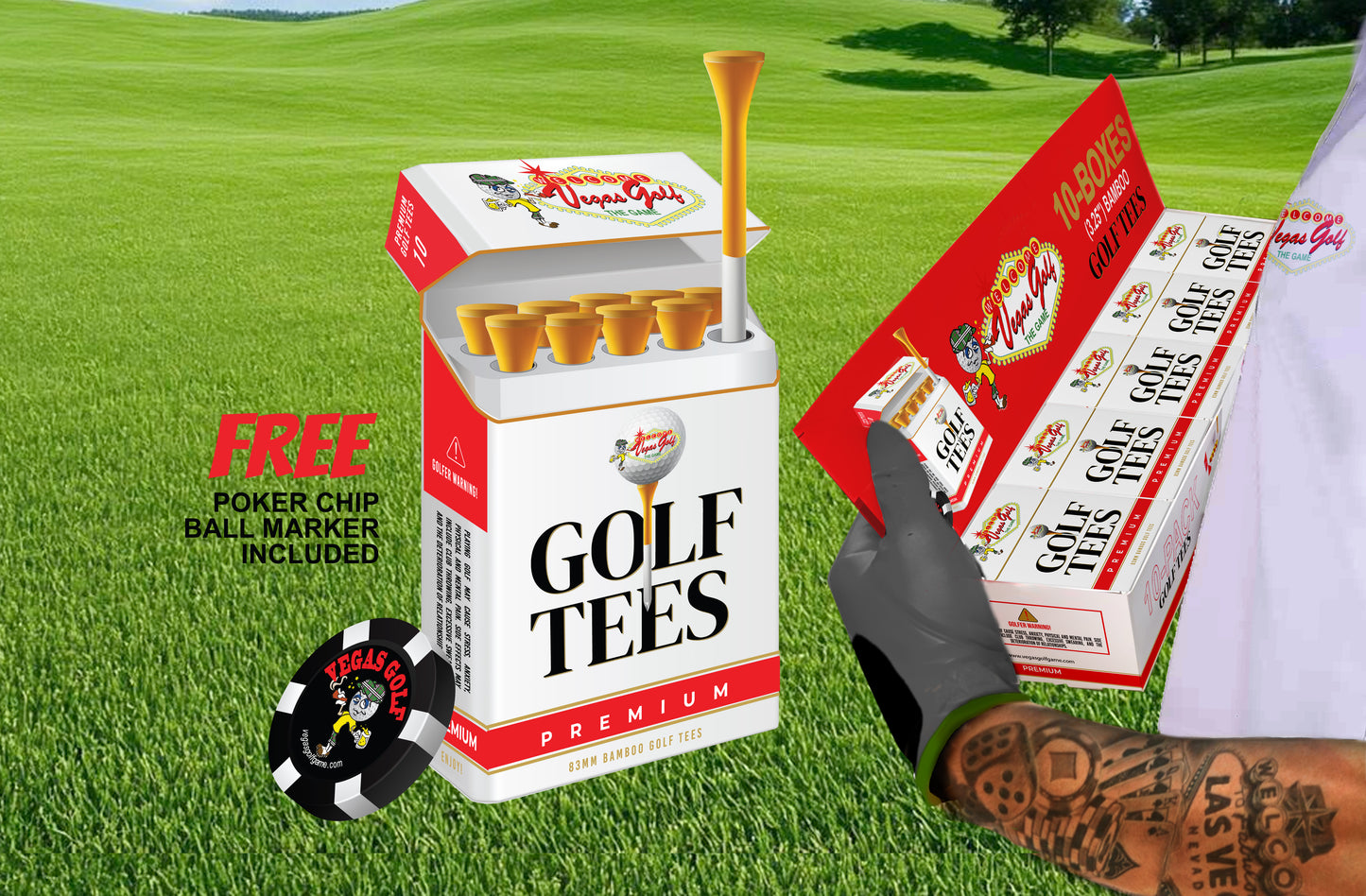 Vegas Golf Cigarette Golf Tees-Available Preorder Now!