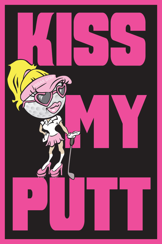 Ladies Hilarious Golf Polo KISS MY PUTT