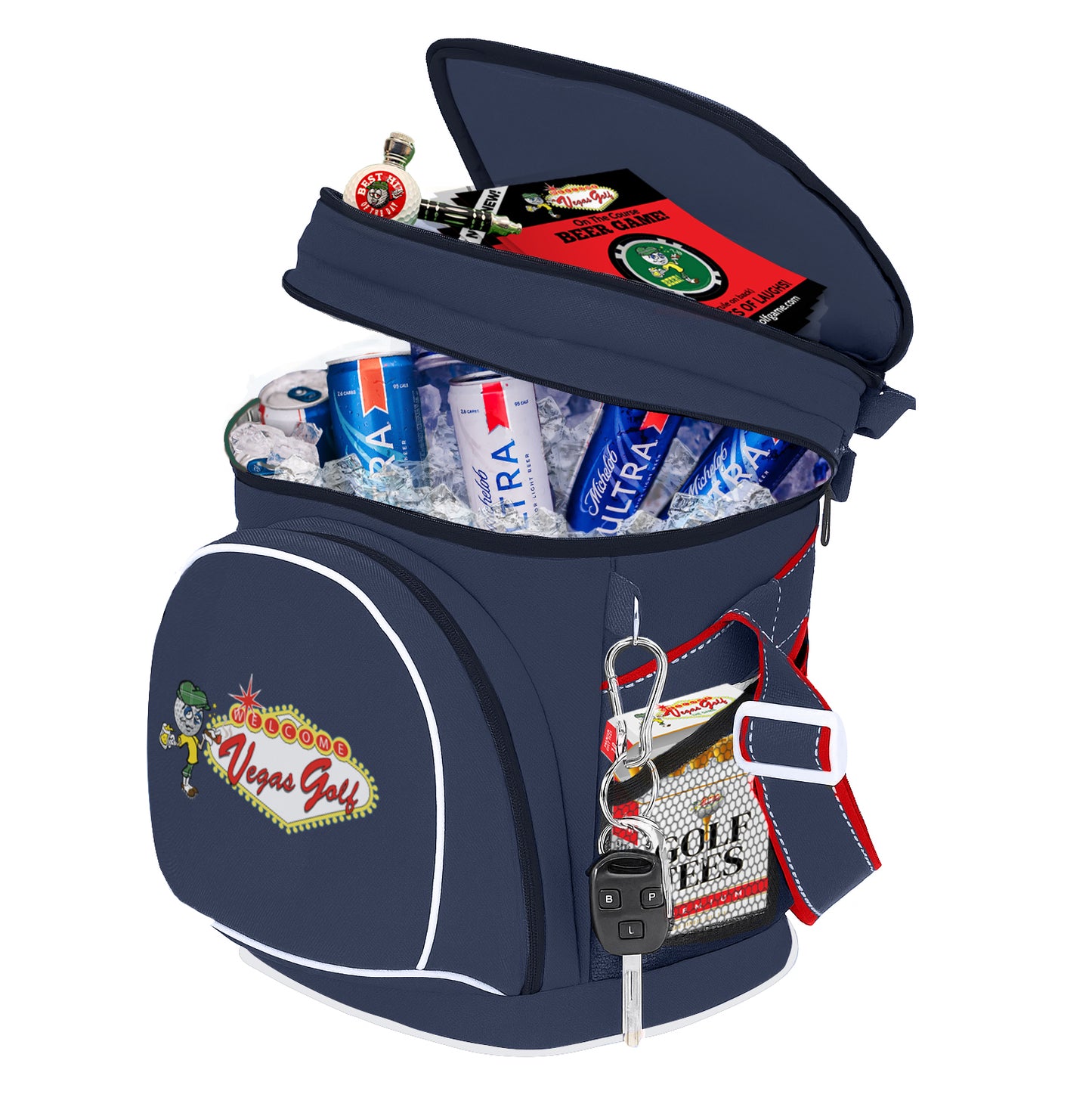 Vegas Golf Beer Bag Cooler with FREE BEER CHIP GAME!
