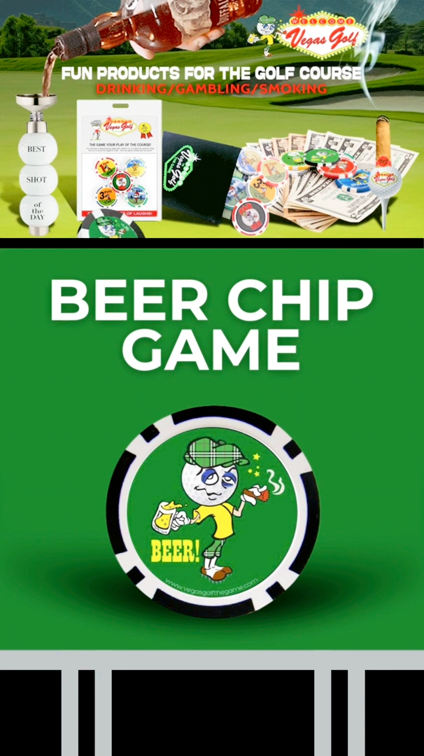 Vegas Golf Beer Chip – The Ultimate Golf Drinking Game for the Course