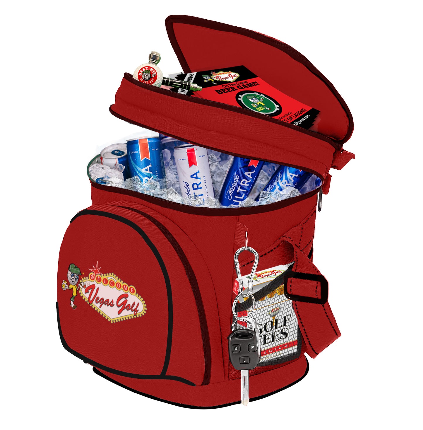 Vegas Golf Beer Bag Cooler with FREE BEER CHIP GAME!