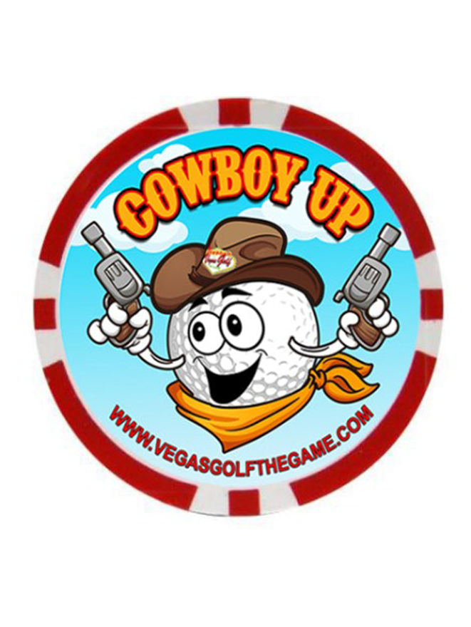 New Chip COWBOY UP Golf Poker Chips