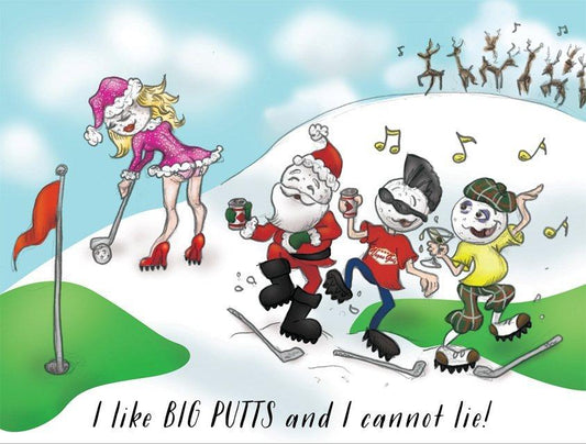 I like Big Putts and I Can Not Lie Free Funny Golf Cards