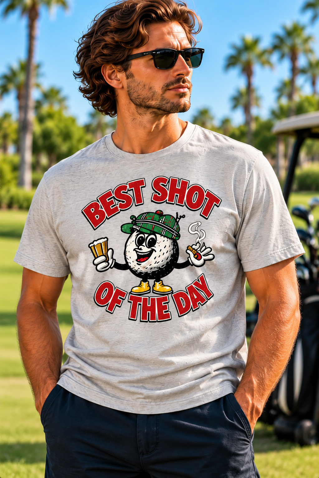 Best Shot Of The Day Golf Lifestyle Tee Shirt