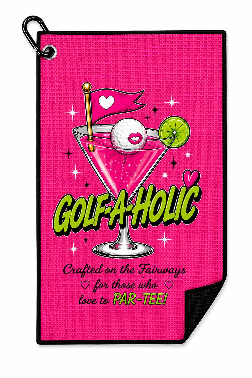 Golf-A-Holic™ Premium Microfiber Golf Towel