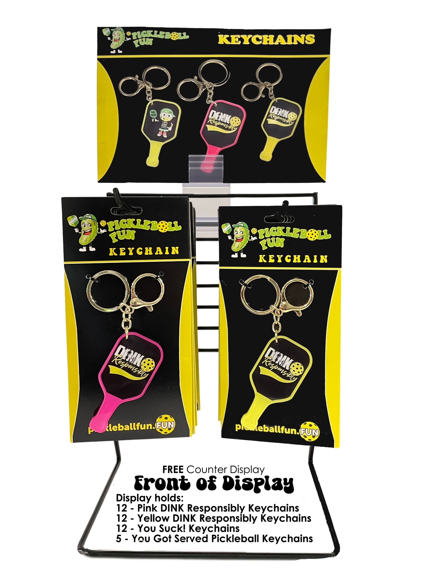 FREE Pickleball Keychain Display for our Retailers