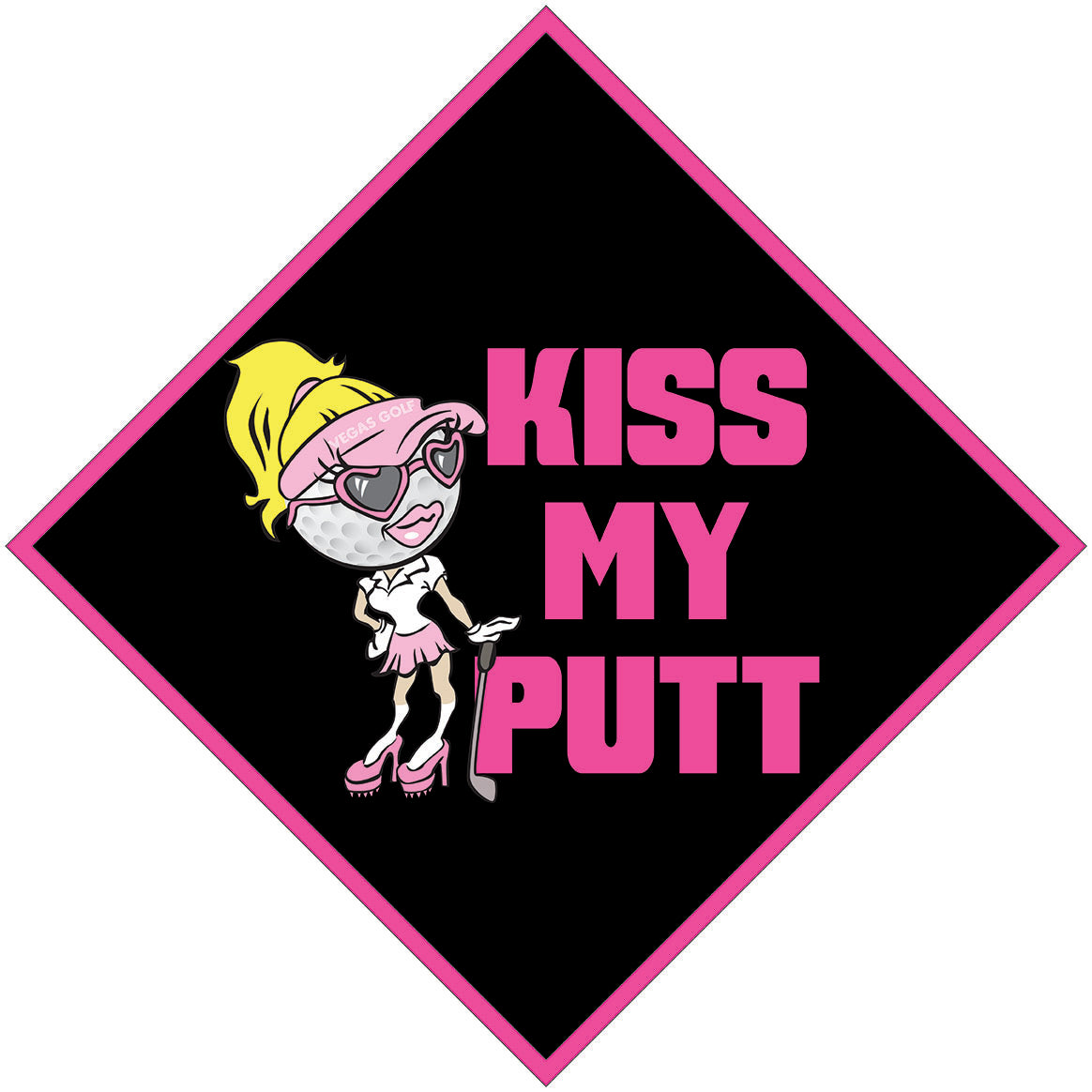 Kiss My Putt Golf Towel
