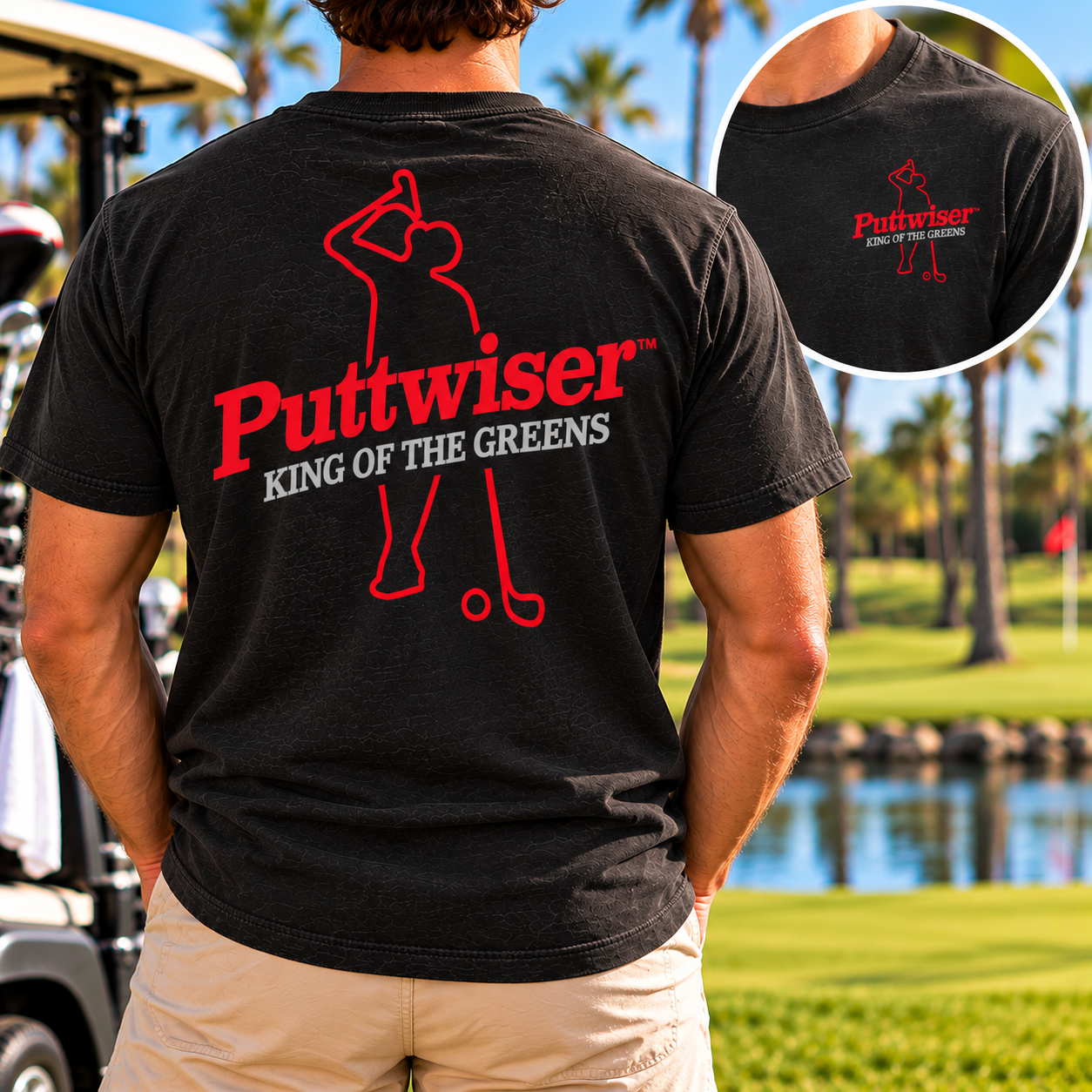 NEW PUTTWISER VINTAGE GOLF LIFESTYLE SHIRTS