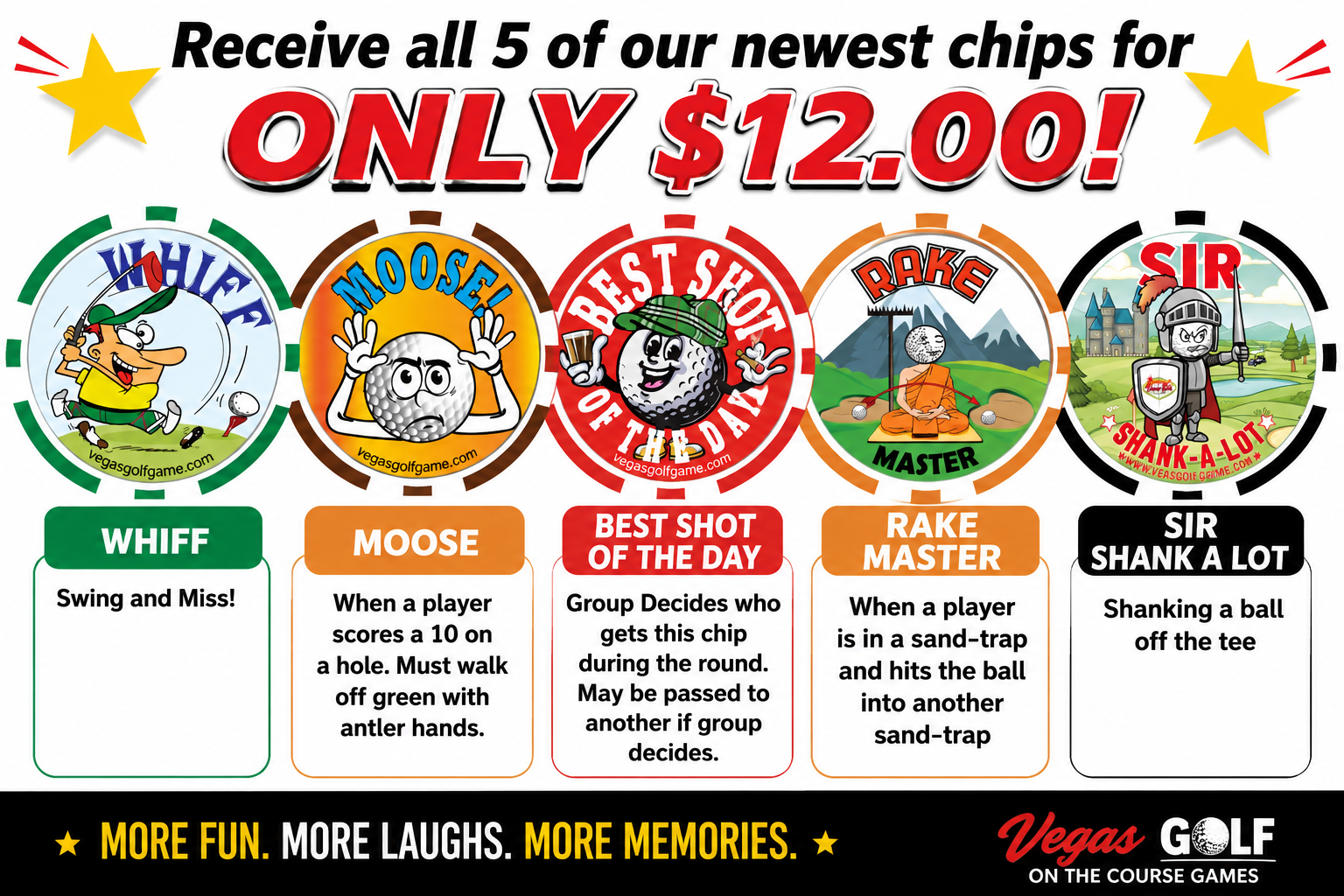 Newest 5-Pack Chip Special $12