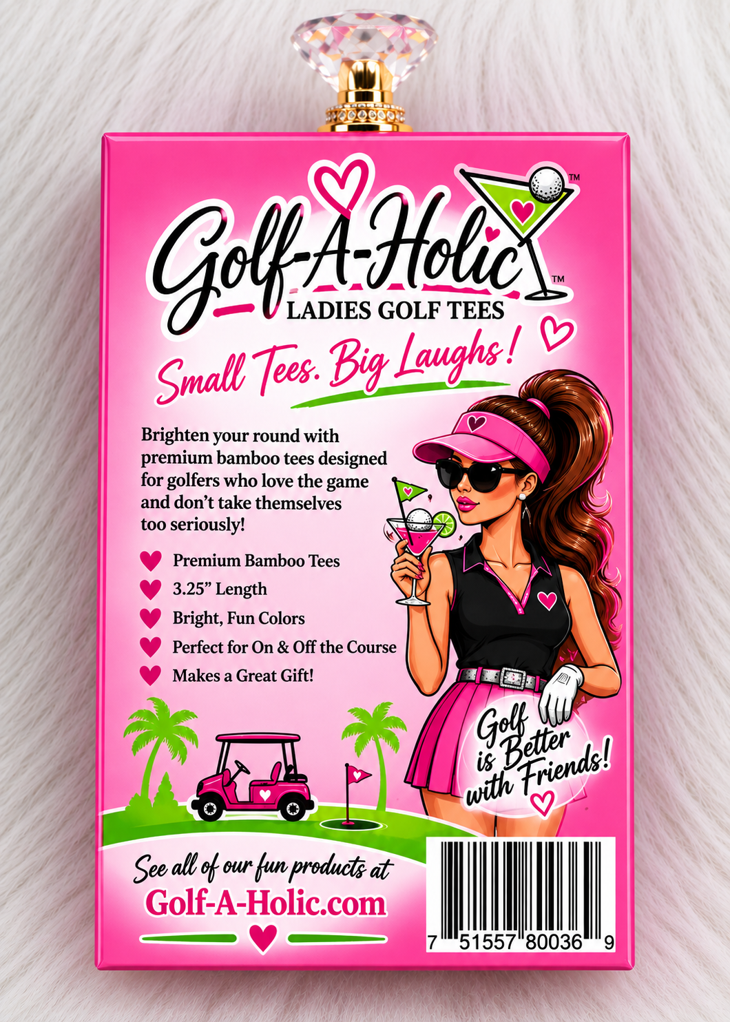 Golf-A-Holic™ Funny Ladies Golf Tees-Available 2/1
