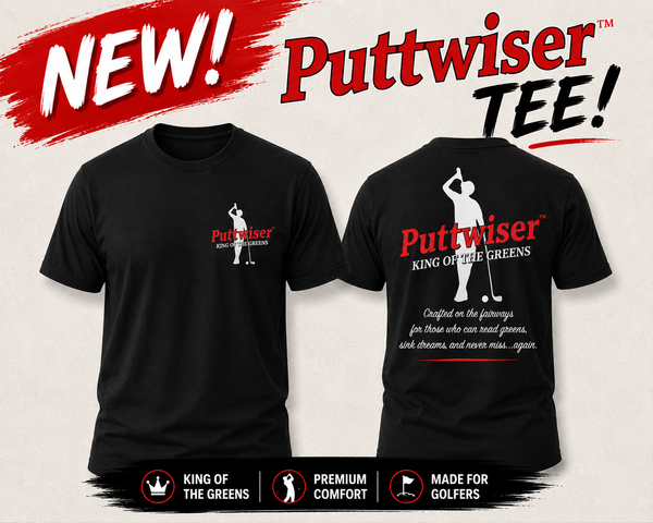 NEW! PUTTWISER™ GOLF LIFESTYLE TEE-BLACK