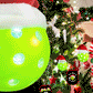 NEW! Pickleball Ornament with Santa Hat (non lighted)-FREE Pickleball Keychain Included!