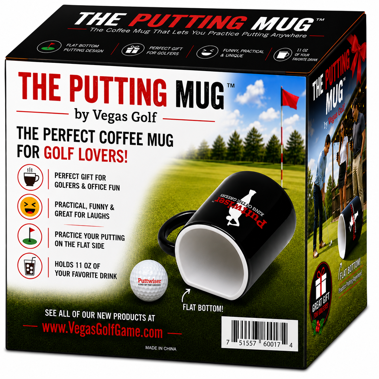 New Hilarious Puttwiser Golf "The Putting Mug" Coffee Mug/Putt Trainer-Coming Soon! Preorder Now