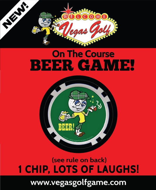 Vegas Golf Beer Chip – The Ultimate Golf Drinking Game for the Course | Fun Beer Chip Golf Game for Golfers