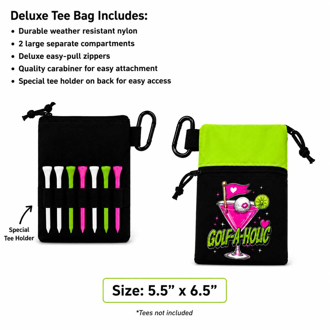 Ladies Golf-A-Holic Tee Bag