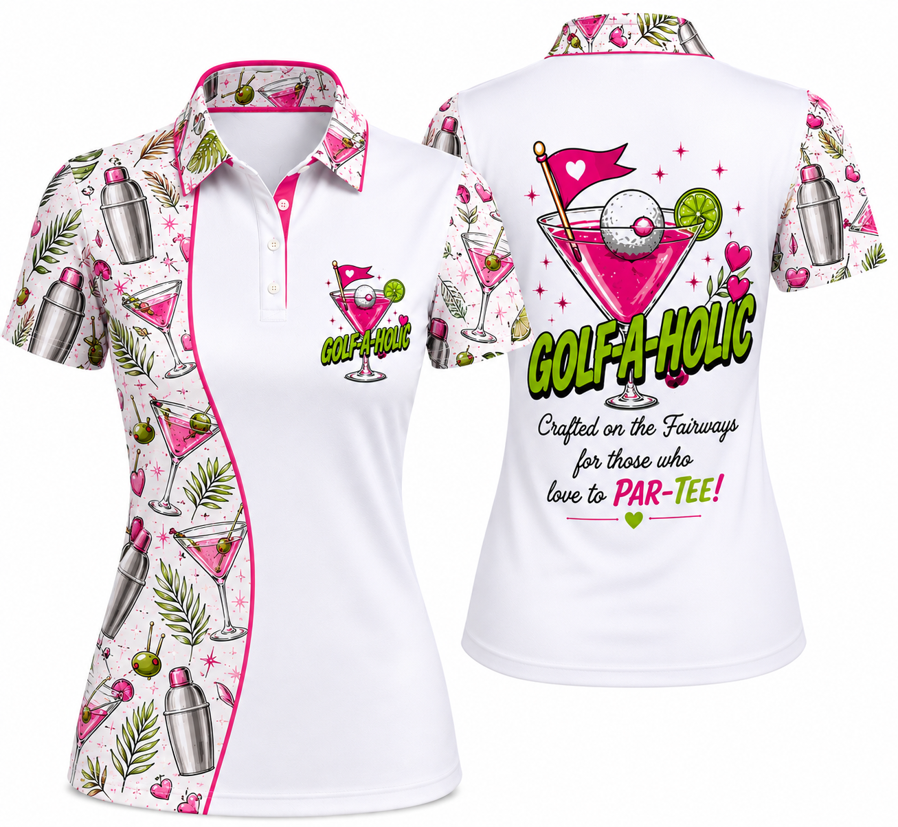Coming Soon Order now-Ladies Golf-A-Holic polo