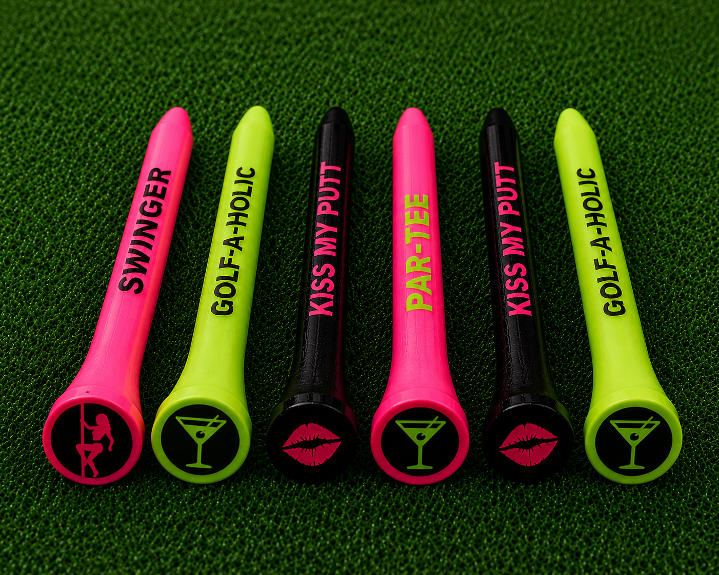 Golf-A-Holic™ Funny Ladies Golf Tees-Available 9/1