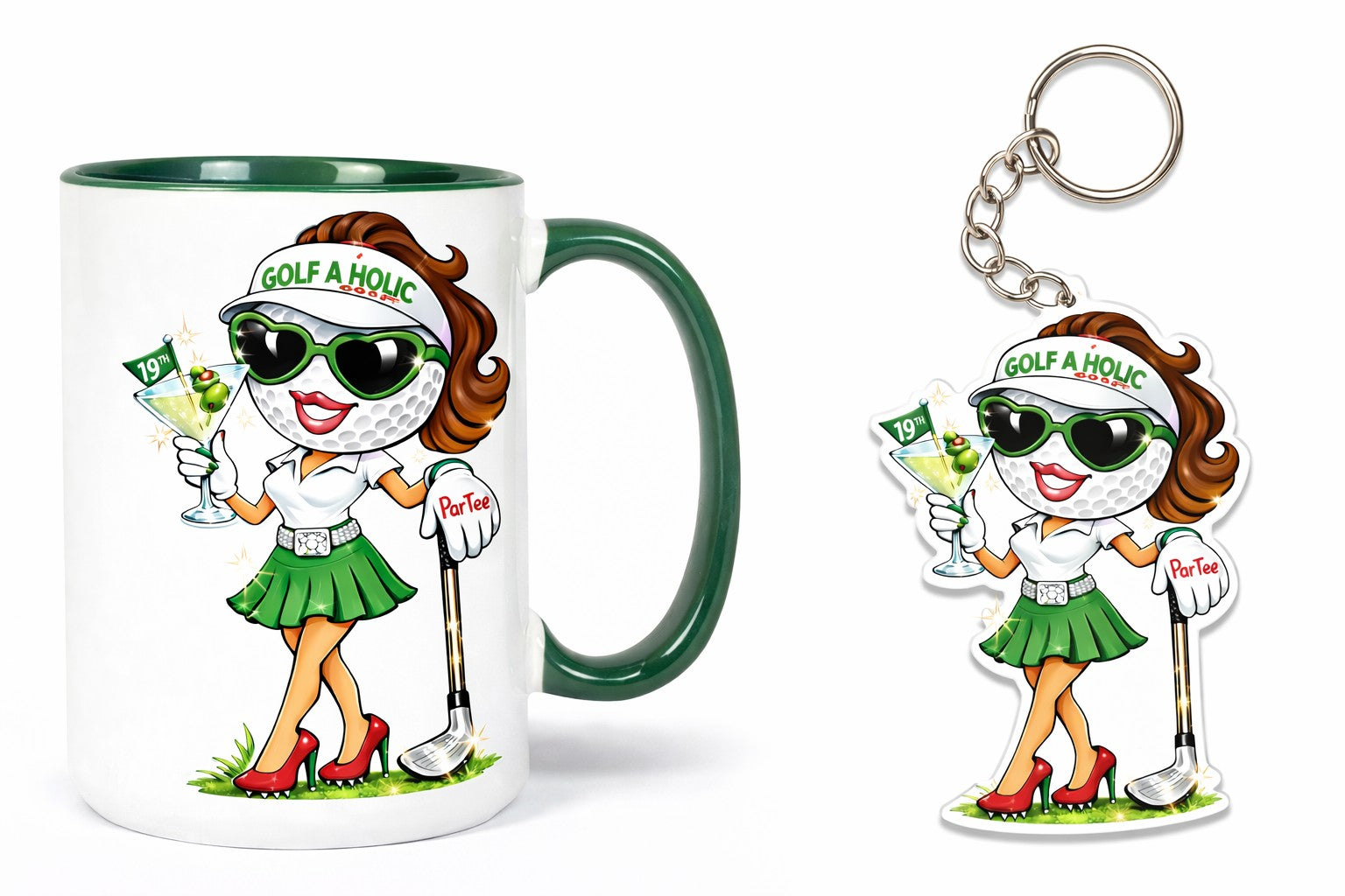 New Golf A Holic Mugs/Key Chain Sets
