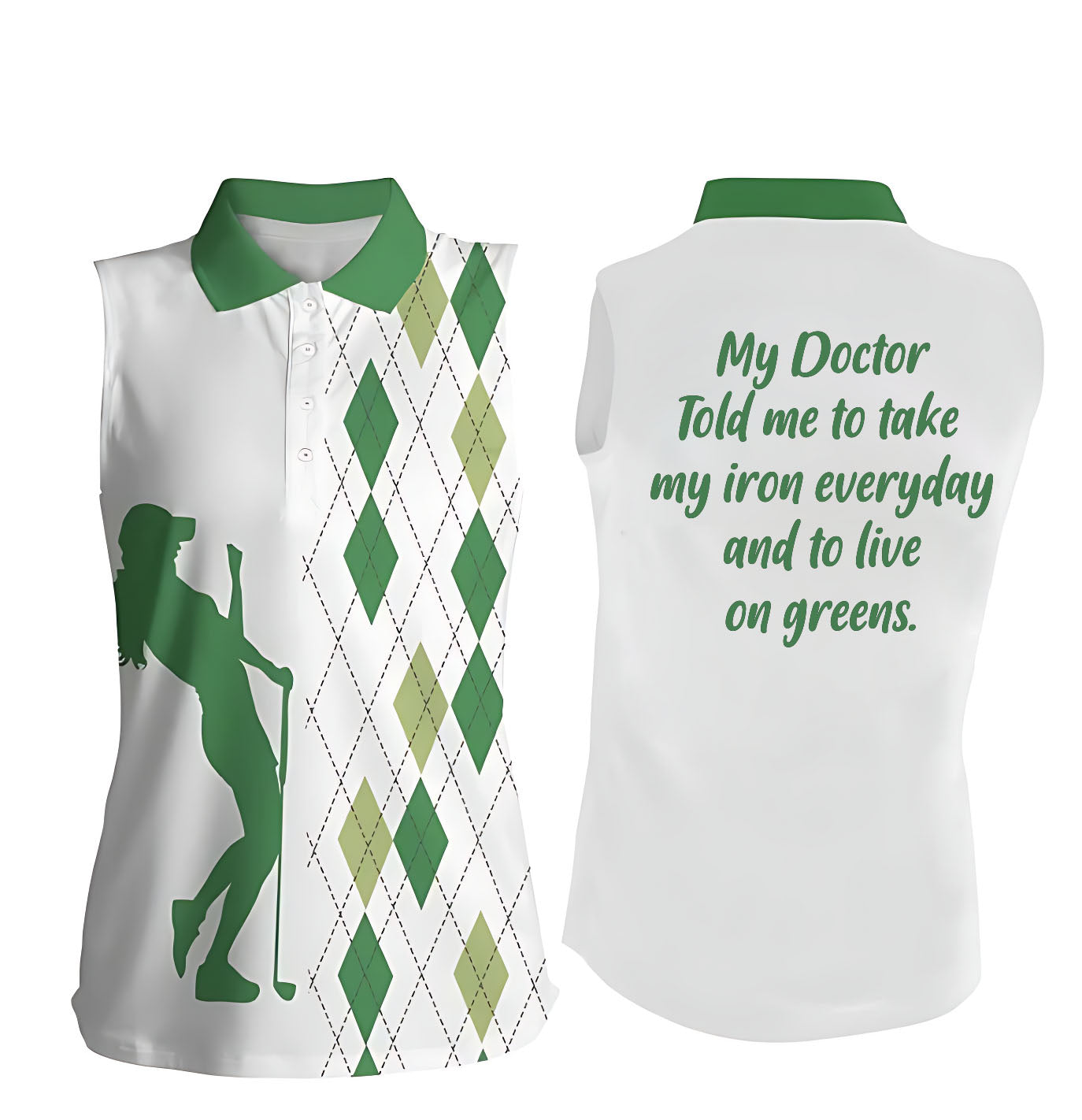 Ladies Funny Golf Polo "My Doctor Said,,,,"