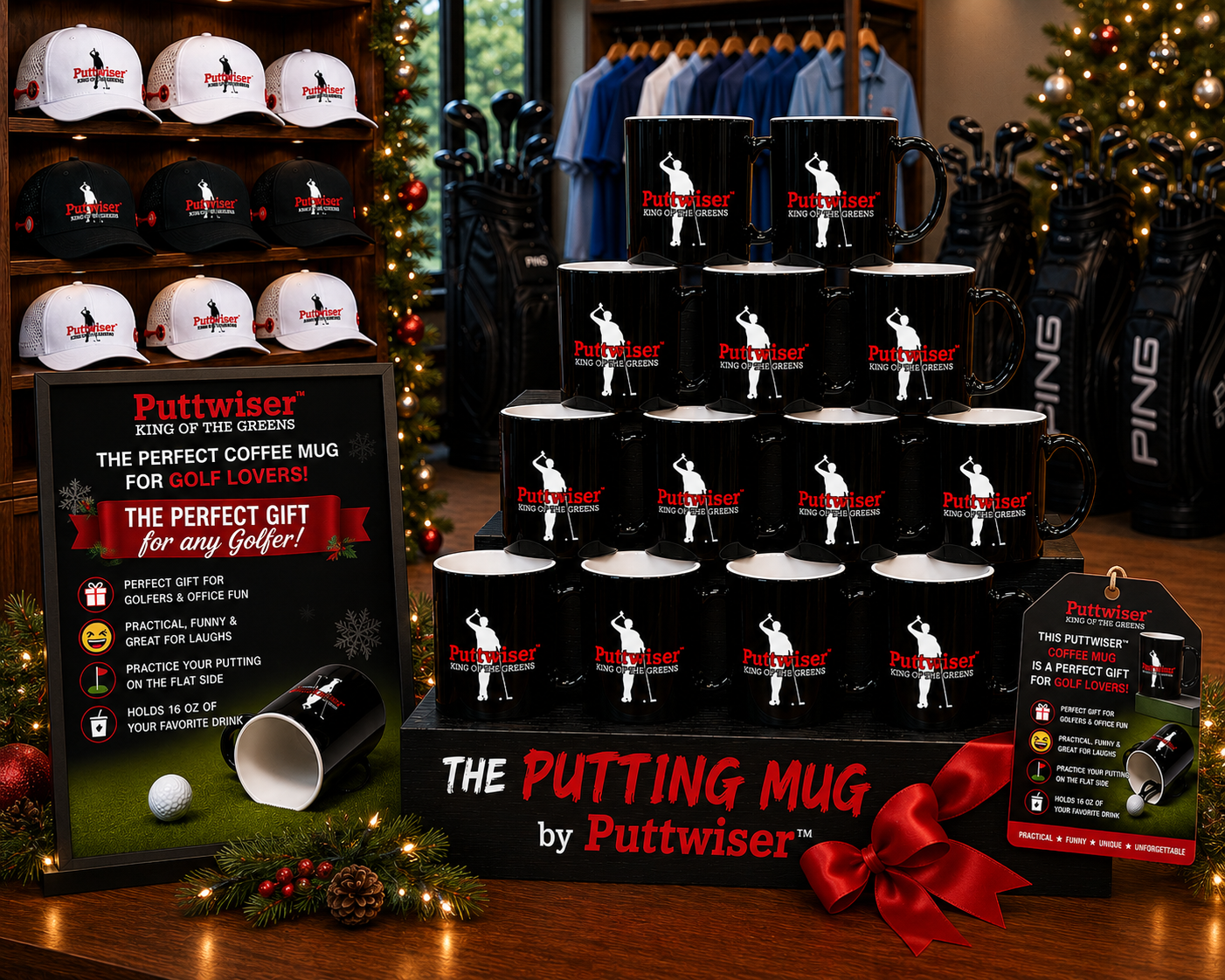 New Hilarious Puttwiser Golf Coffee Mug/Putt Trainer-Coming Soon!