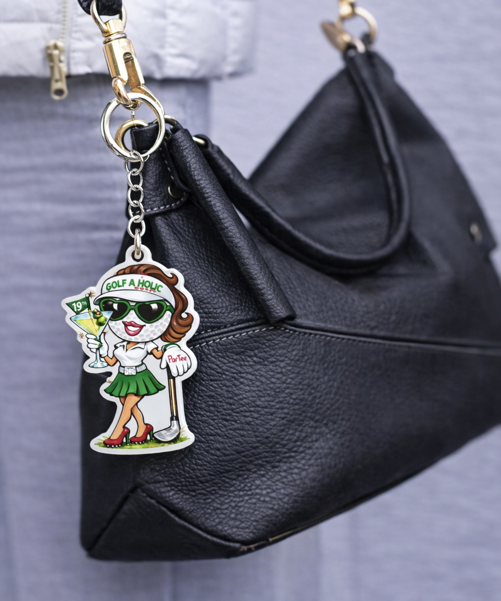 NEW Ladies Golf-A-Holic Par Tee Keychains