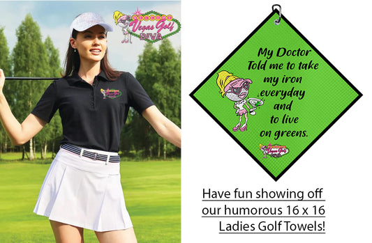 New Ladies Golf Towel
