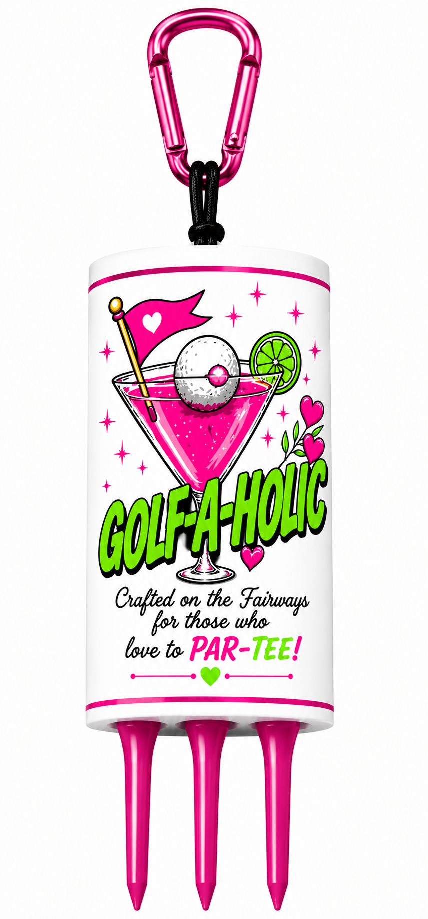 Golf Tee Caddy Golf-A-Holic