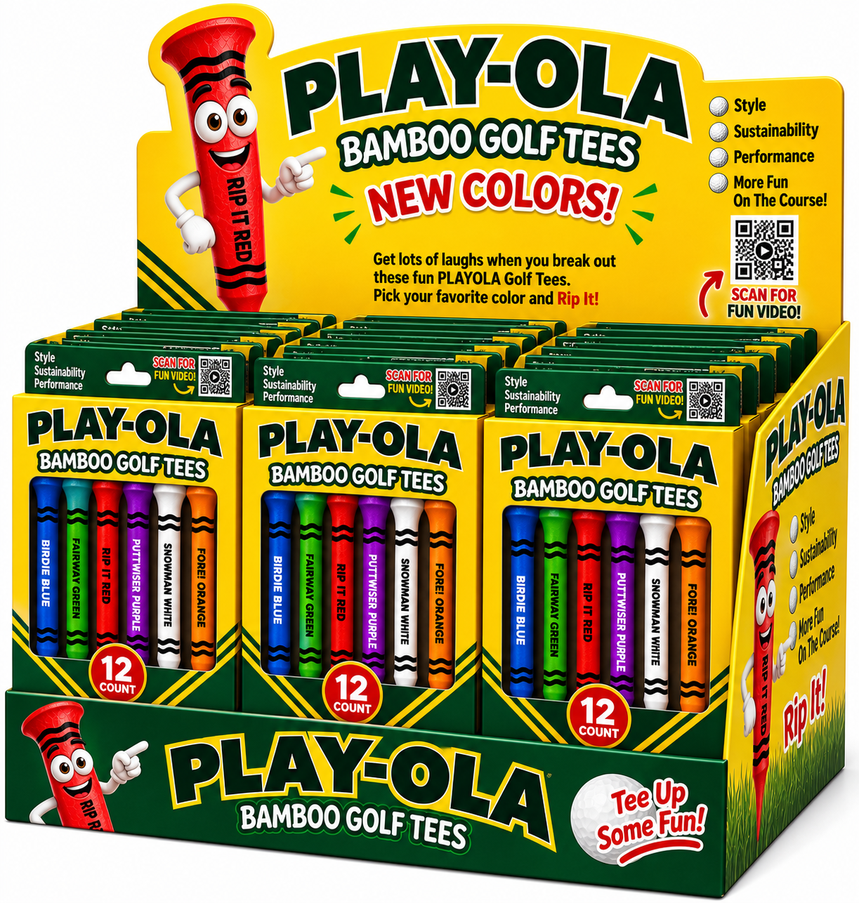 Coming Soon! PLAY-OLA Funny Golf Tees