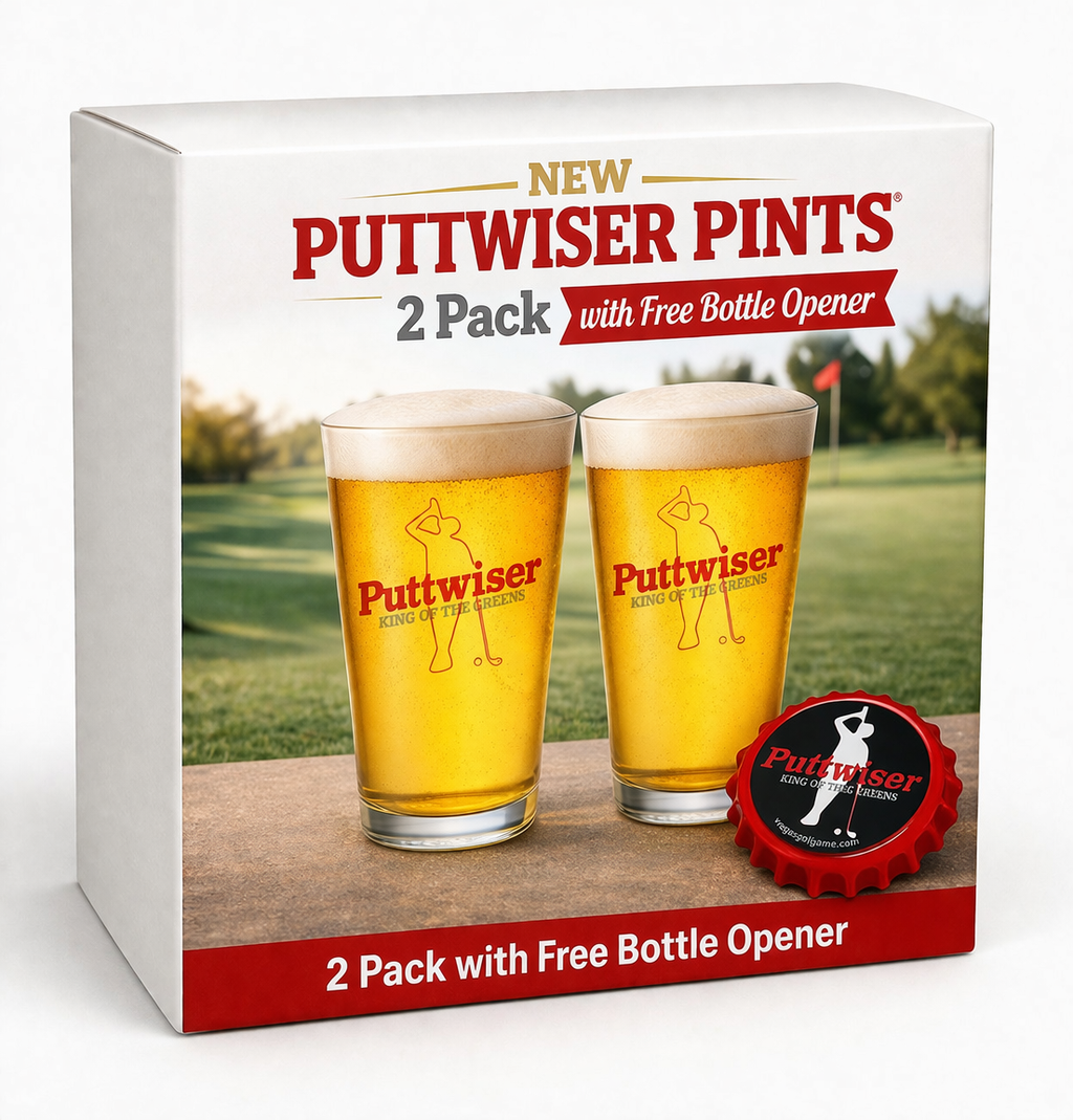 Funny Golf Pint Glass-Available 4/20