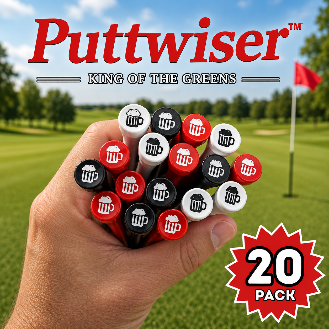 COMING SOON! Hilarious Puttwiser™ Magnetic BEER CAN Caddy Can Gift Set