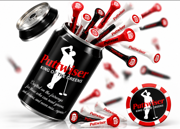 PUTTWISER® BEER CAN TEES available 11/15