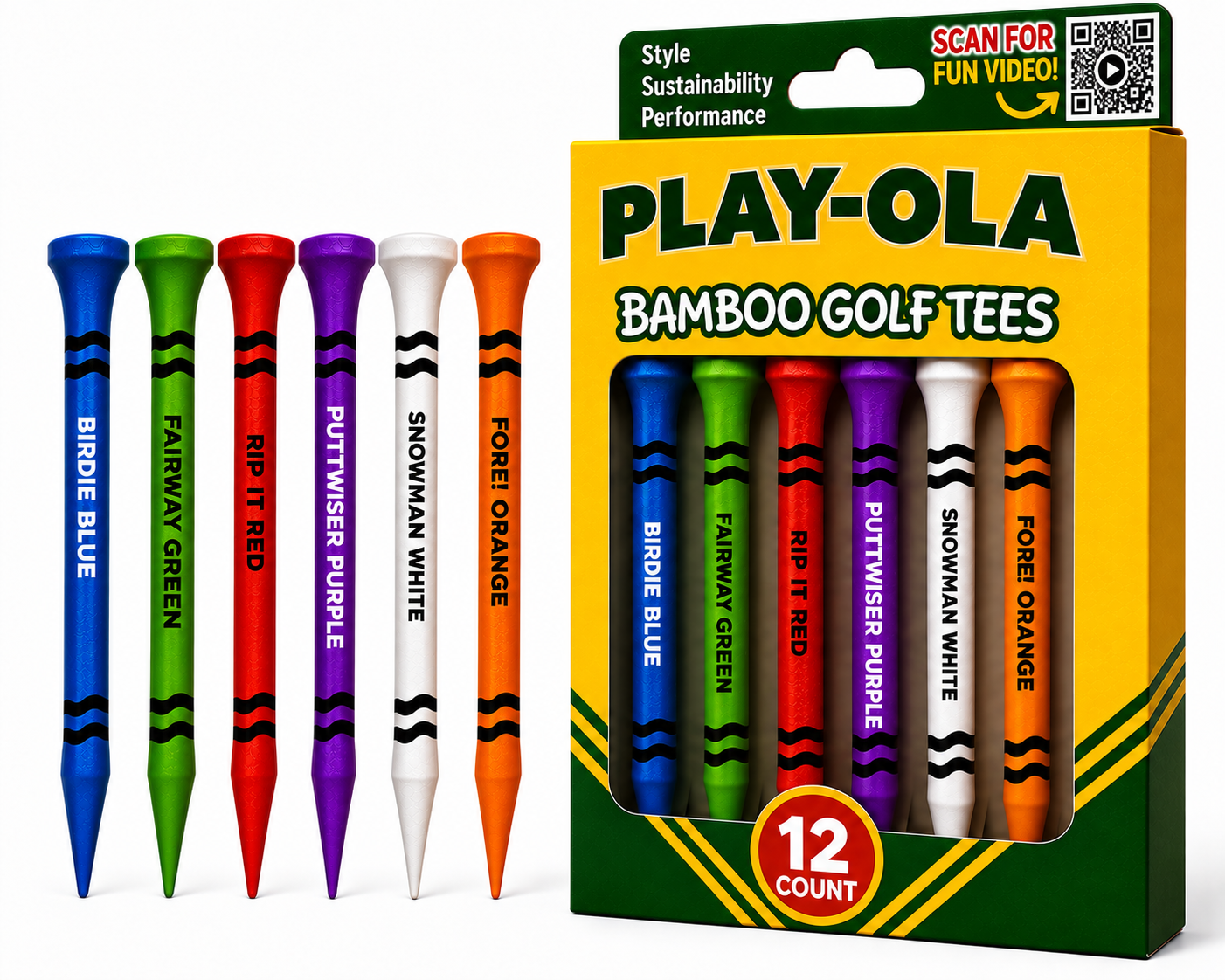 Coming Soon! PLAY-OLA Funny Golf Tees