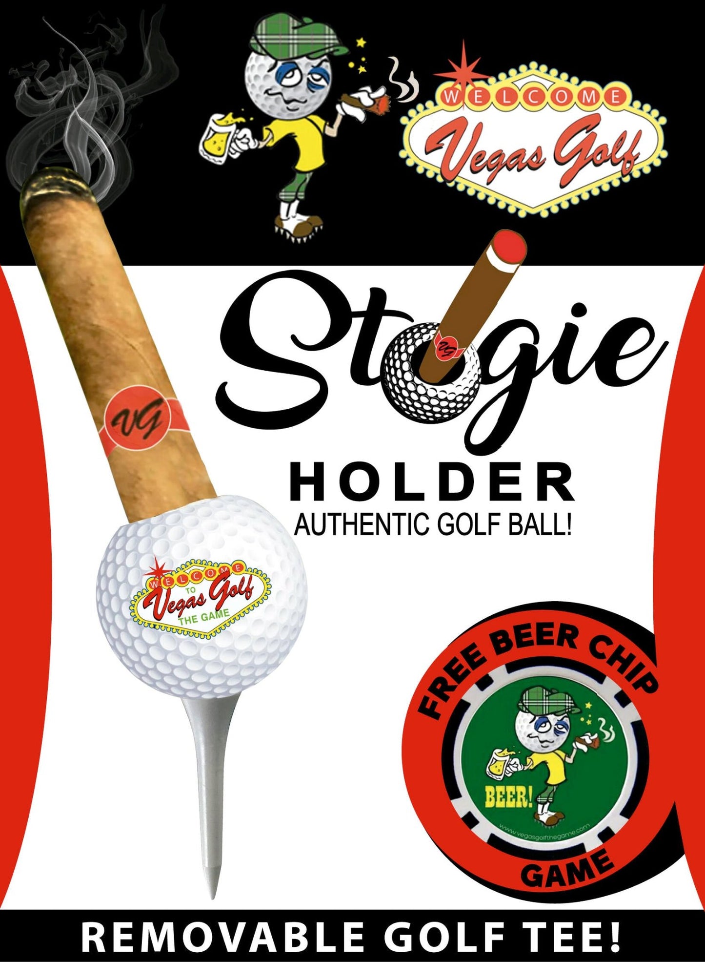 ORDER NOW! Authentic Golf Ball STOGIE HOLDER