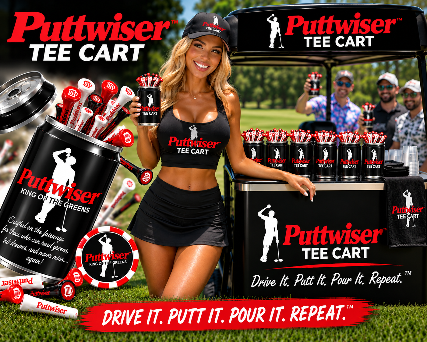 PUTTWISER® BEER CAN TEES available 11/15
