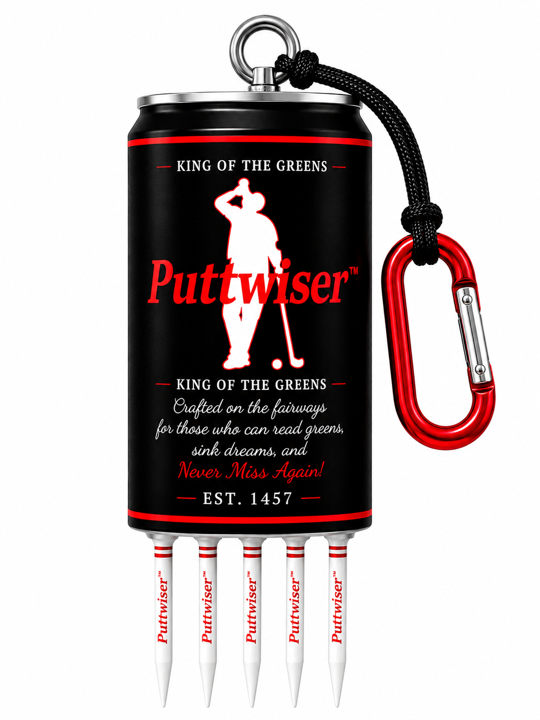 COMING SOON! Hilarious Puttwiser™ Magnetic BEER CAN Caddy Can Gift Set