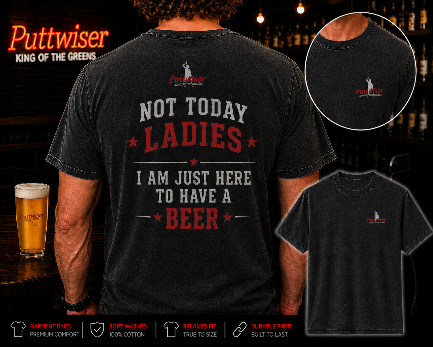 Funny Mens Golfing Tee Shirt