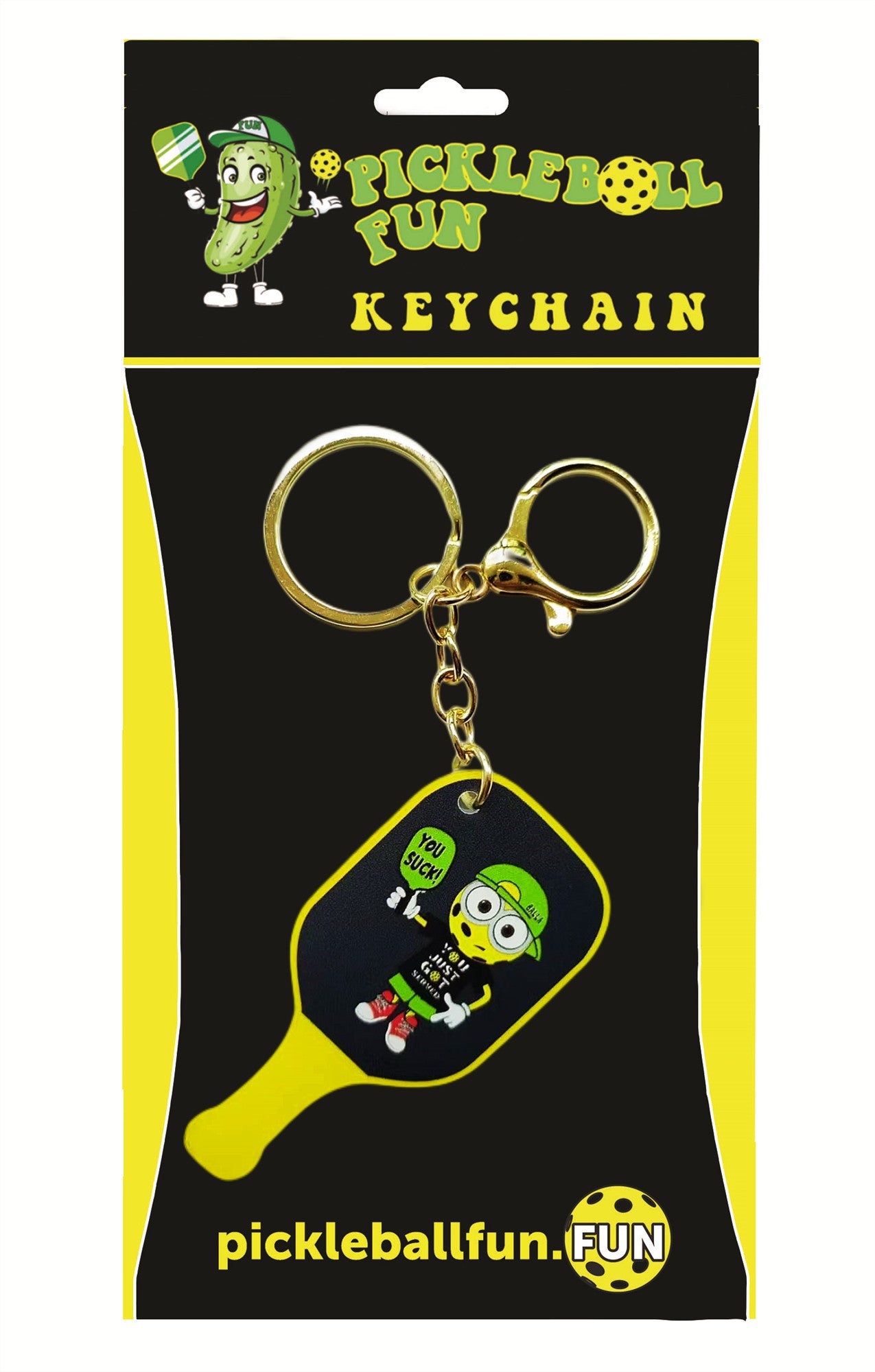 NEW! Pickleball Paddle Keychain  YOU SUCK