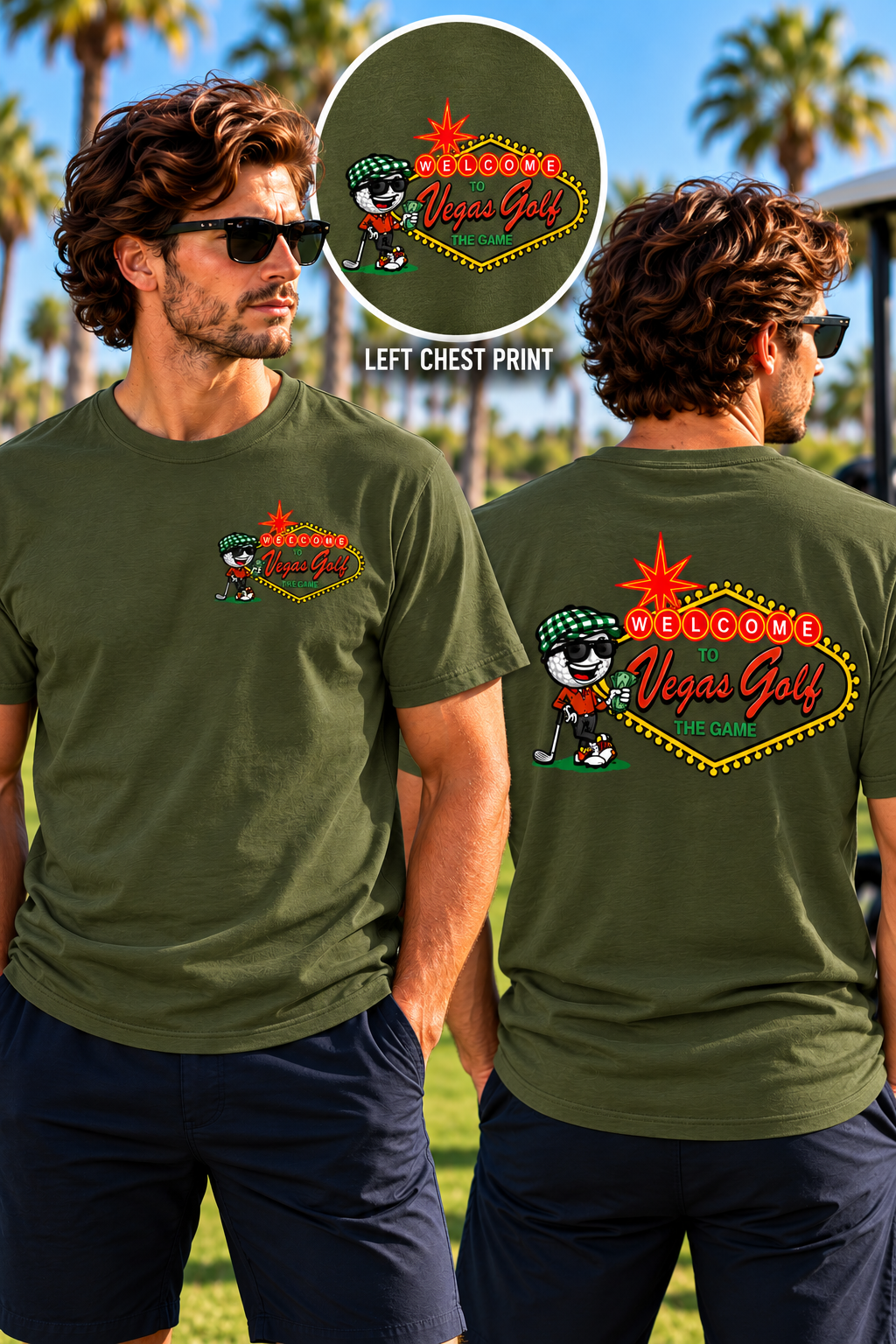 Vegas Golf Lifestyle Tee Shirts