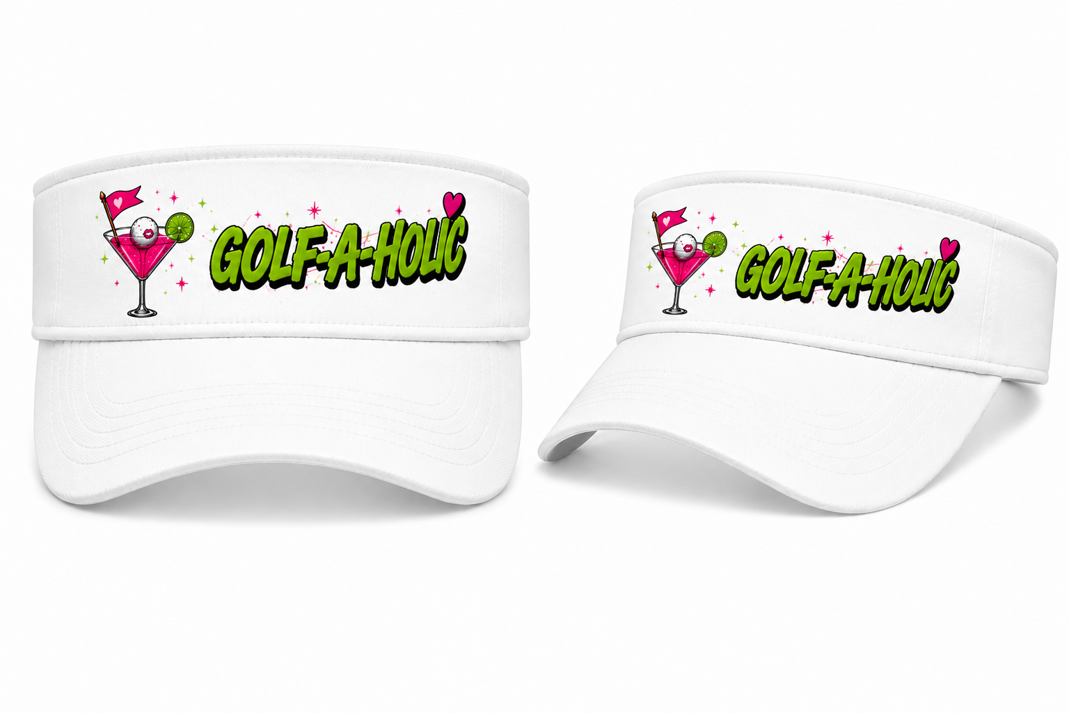 Golf-A-Holic Visor-avail 8/1
