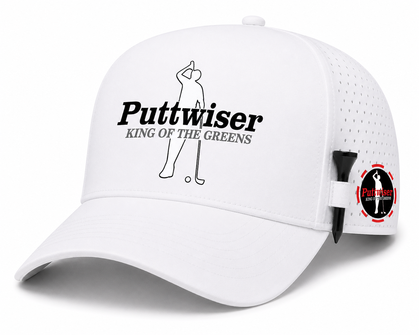 New! Puttwiser Performance Mesh Waterproof Golf Cap-3-colors