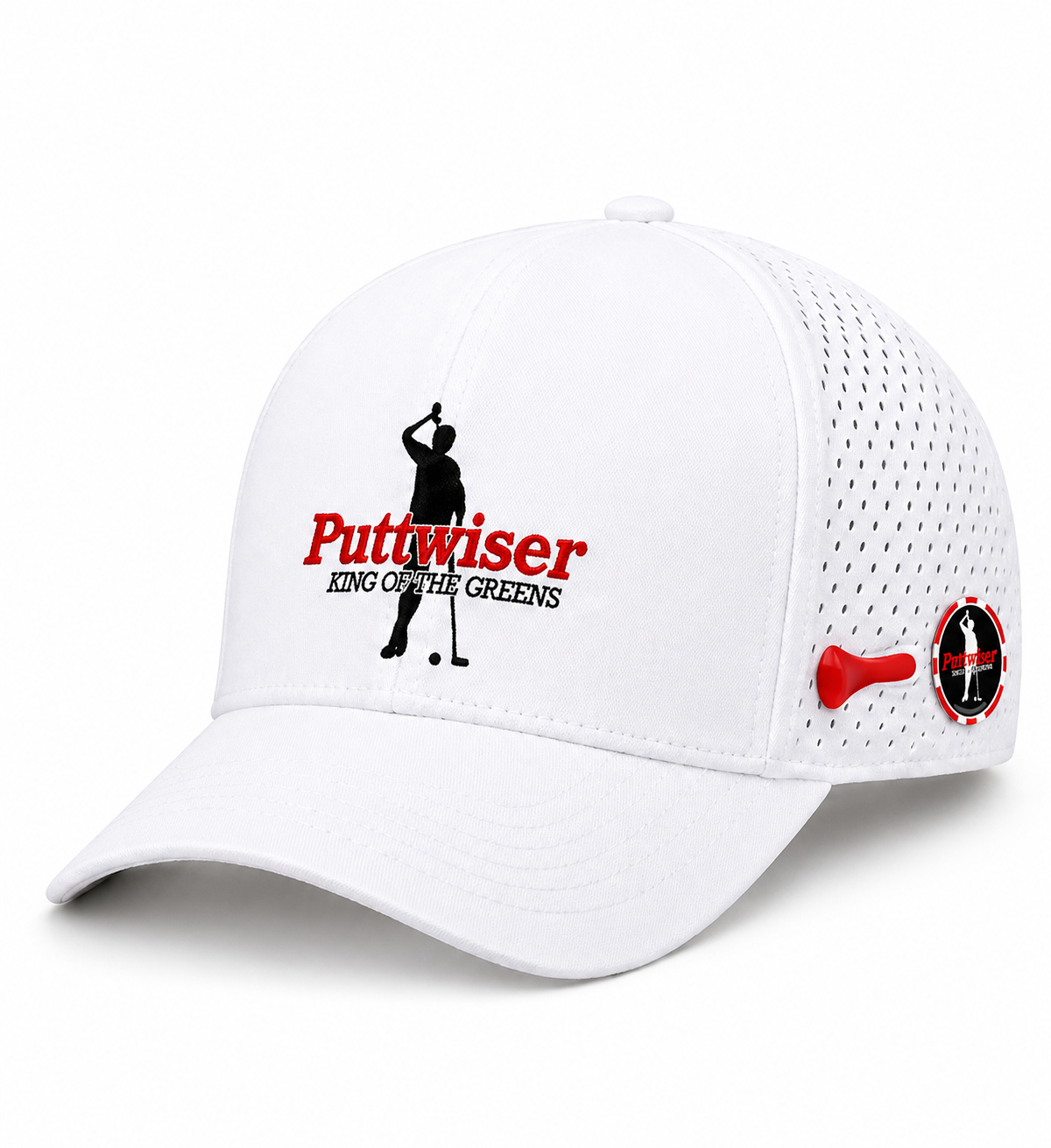 New! Puttwiser Performance Mesh Waterproof Golf Cap-2-colors