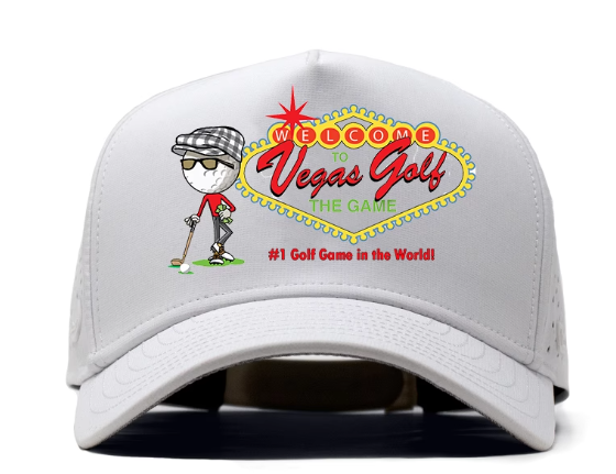 New Vegas Golf Mesh Cap with Free SHUT THE F UP Chip