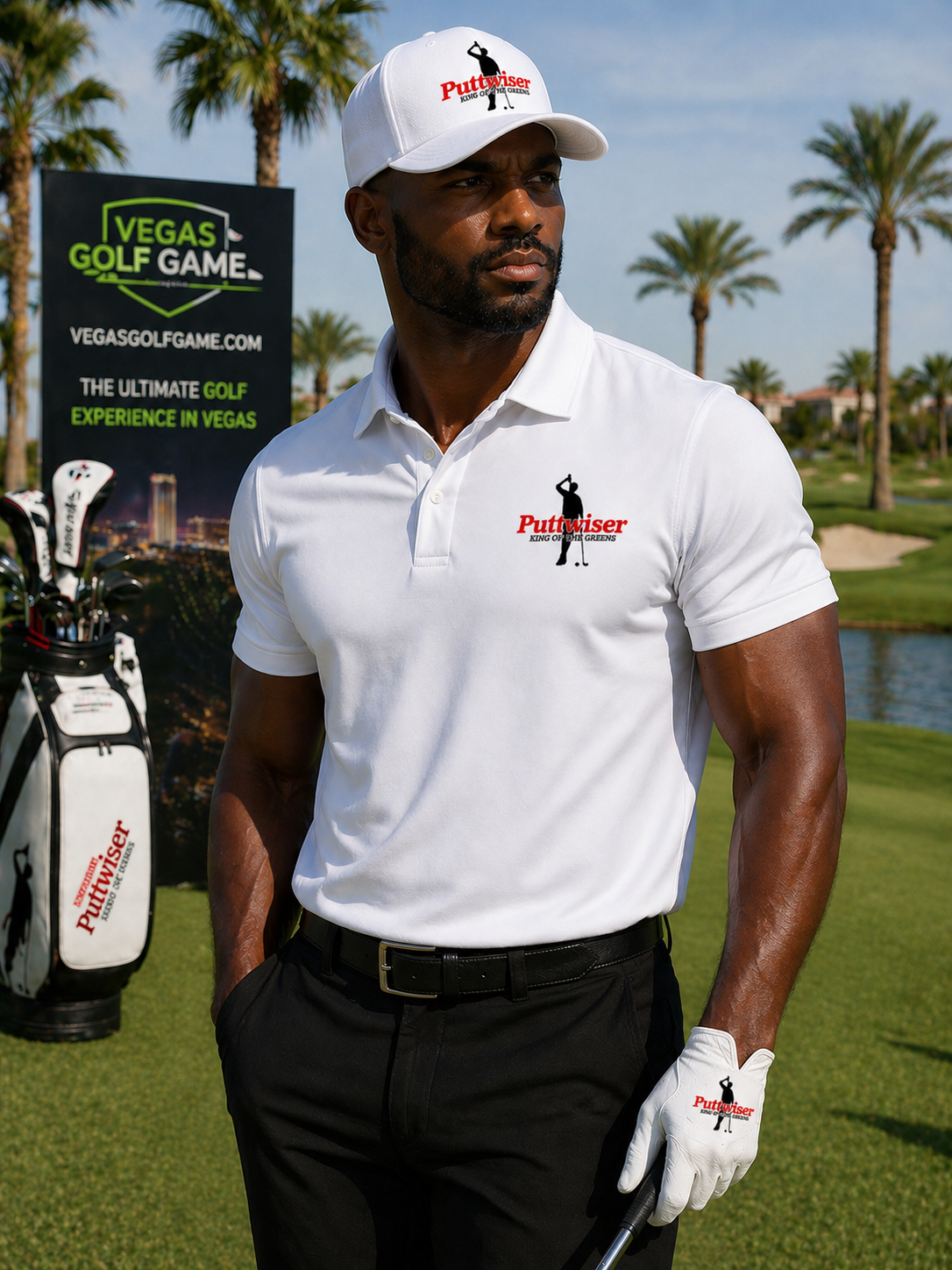 Puttwiser Performance White Polo Preorder now! Available 6/1