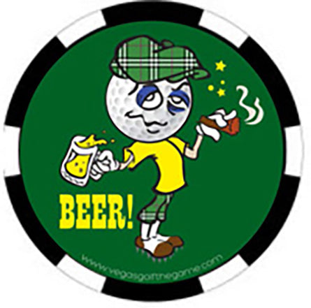 Beer Golf Poker Chip