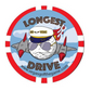 Longest Drive On The Course Golf Poker Chip