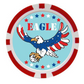 Eagle Golf Poker Chip