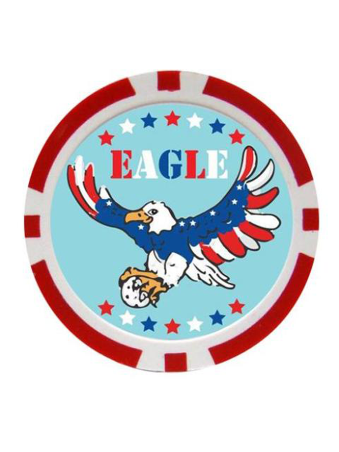 Eagle Golf Poker Chip